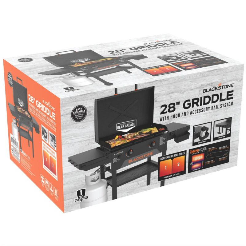 Blackstone Original 28a Omnivore Griddle with 'X' Brace Hood - Image 5