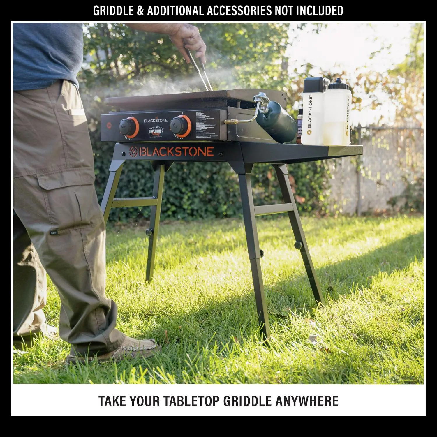 Blackstone Portable Griddle Grill Stand - Fits 22 and 17 Tabletop Models 9 Blackstone Portable Griddle Grill Stand - Fits 22  and 17  Tabletop Models - Image 9