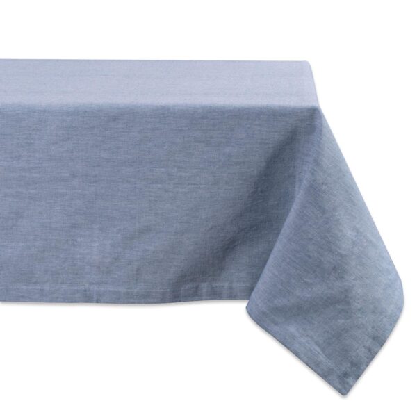 Blue Chambray Rectangular Tablecloth 60  x 104