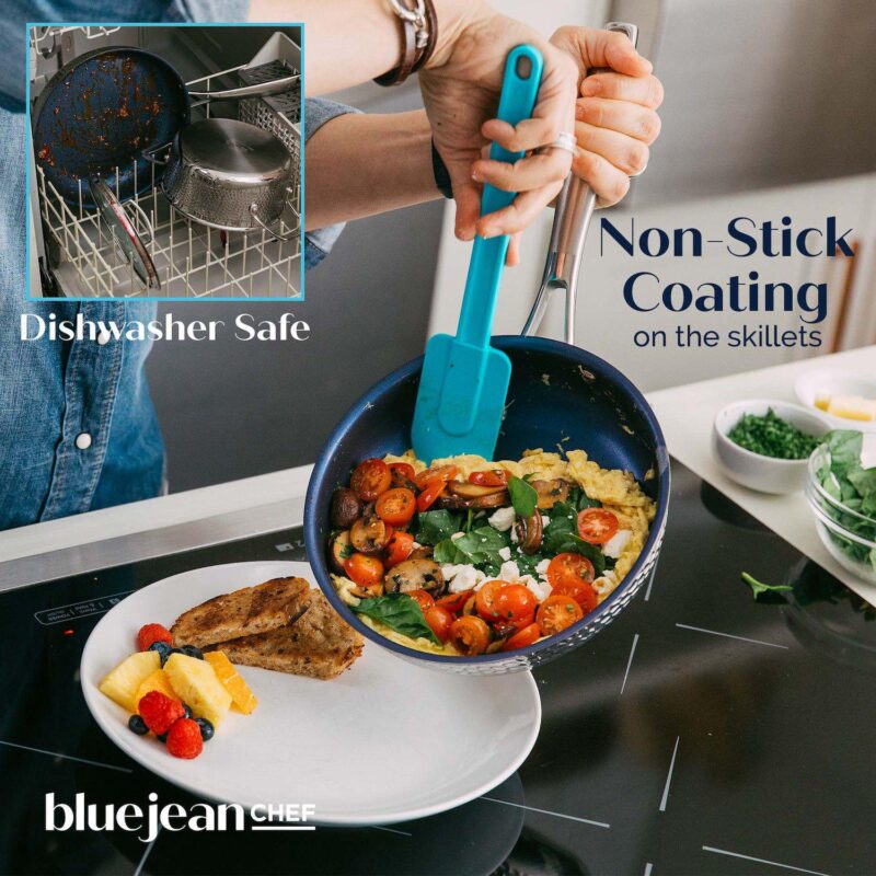 Blue Jean Chef 6-piece Stainless Steel Cookware Set - Image 4