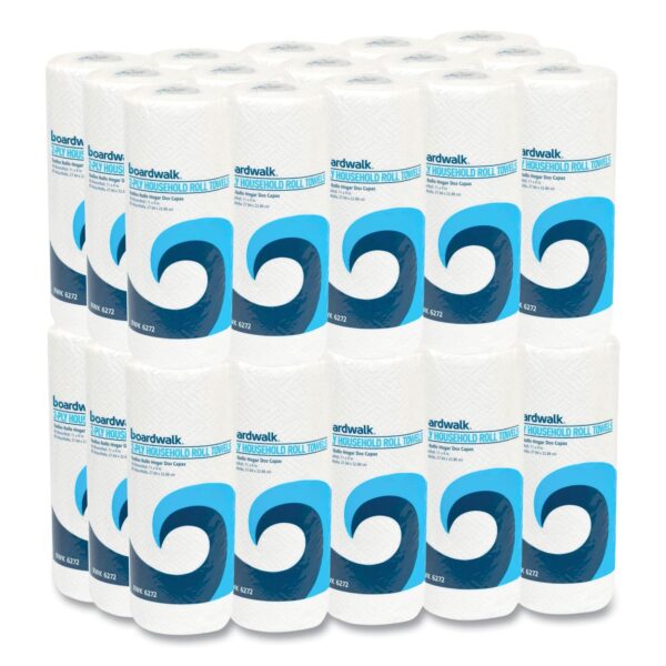 Boardwalk Kitchen Roll Towel, 30 Rolls/Carton, 85 Sheets/Roll, 2-ply, 11 x 9, White