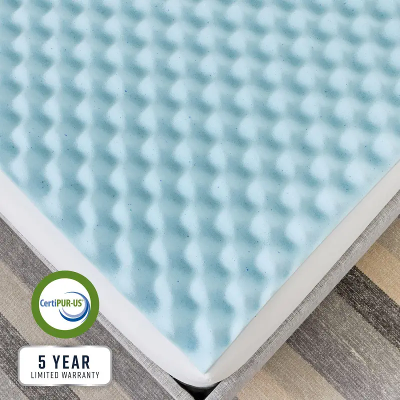 BodiPedic 2.5-Inch Gel-Infused Memory Foam Mattress Topper - Image 5