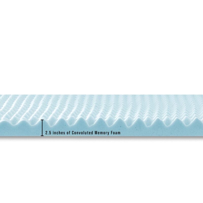 BodiPedic 2.5-Inch Gel-Infused Memory Foam Mattress Topper - Image 6