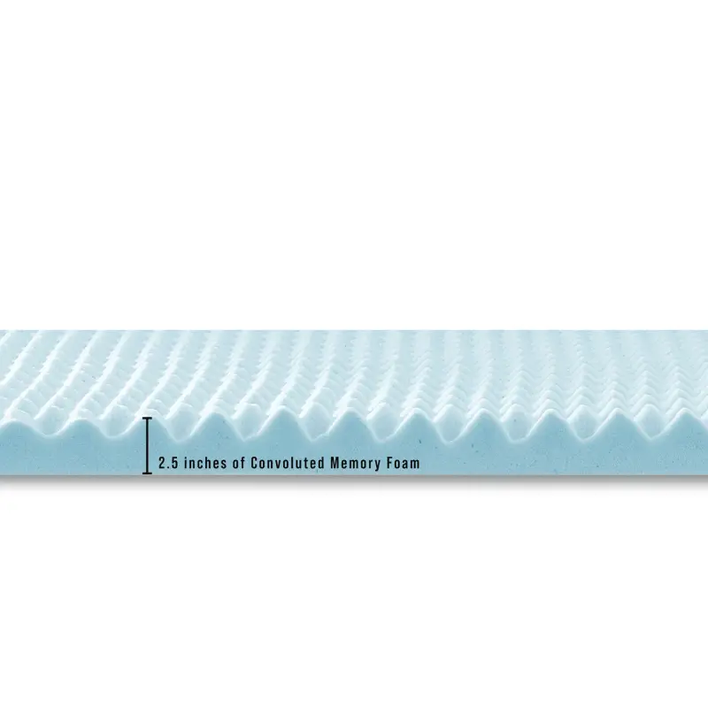 BodiPedic 2.5-Inch Gel-Infused Memory Foam Mattress Topper - Image 6