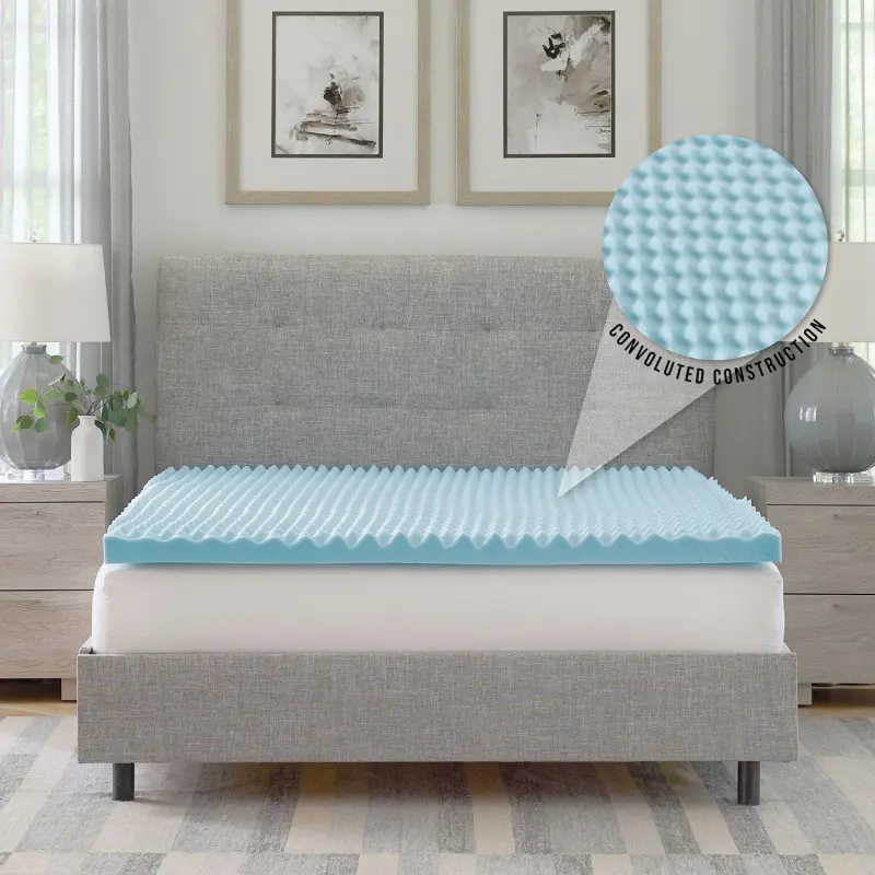BodiPedic 2.5-Inch Gel-Infused Memory Foam Mattress Topper - Image 3