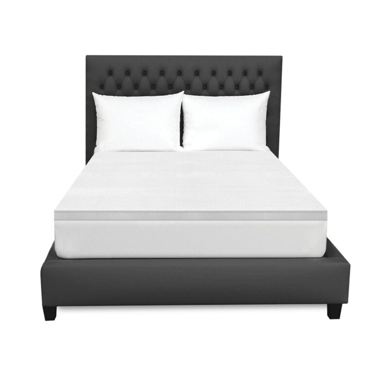 BodiPedic 2-Inch Cooling Gel Memory Foam Mattress Topper with Graphene Infused Cover - Image 10