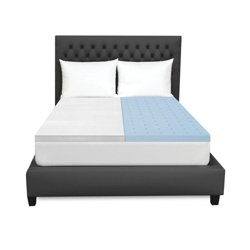 BodiPedic 2-Inch Cooling Gel Memory Foam Mattress Topper with Graphene Infused Cover - Image 9
