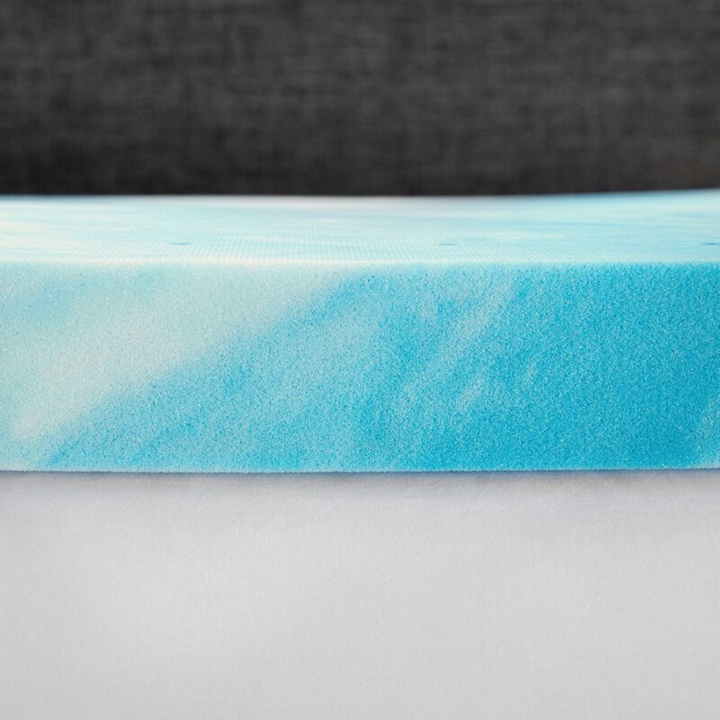 BodiPedic 3-Inch Cooling Gel Swirl Memory Foam Mattress Topper - Image 5