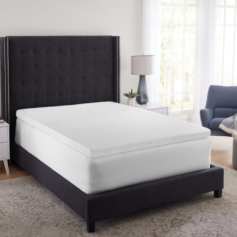 BodiPedic 3-Inch Zoned Comfort Memory Foam Mattress Topper - Image 2