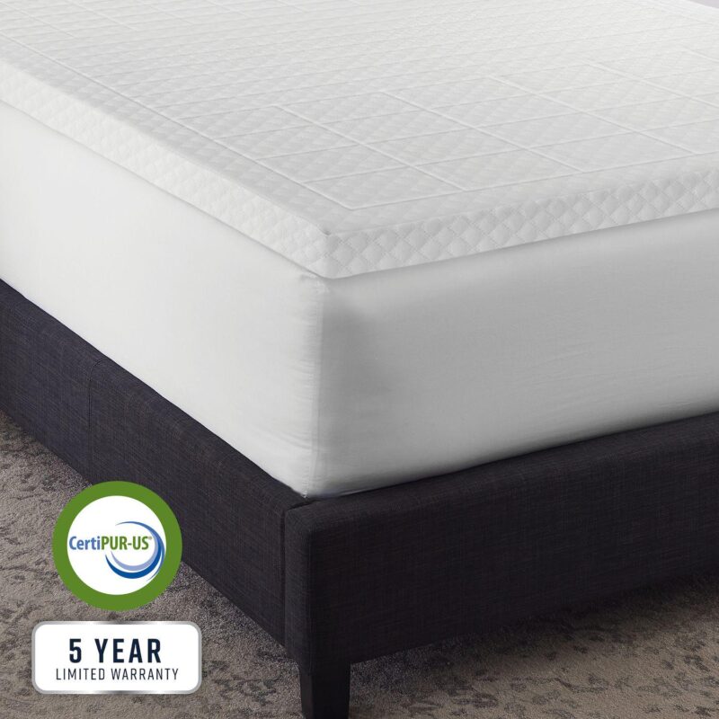 BodiPedic 3-Inch Zoned Comfort Memory Foam Mattress Topper - Image 7