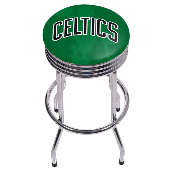 Boston Celtics Padded Ribbed Bar Stool