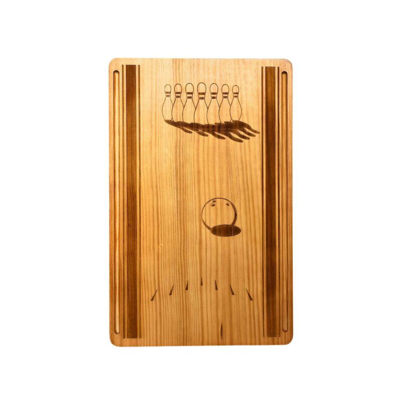 Bowling Lane Wood Board - 11.5  X 18