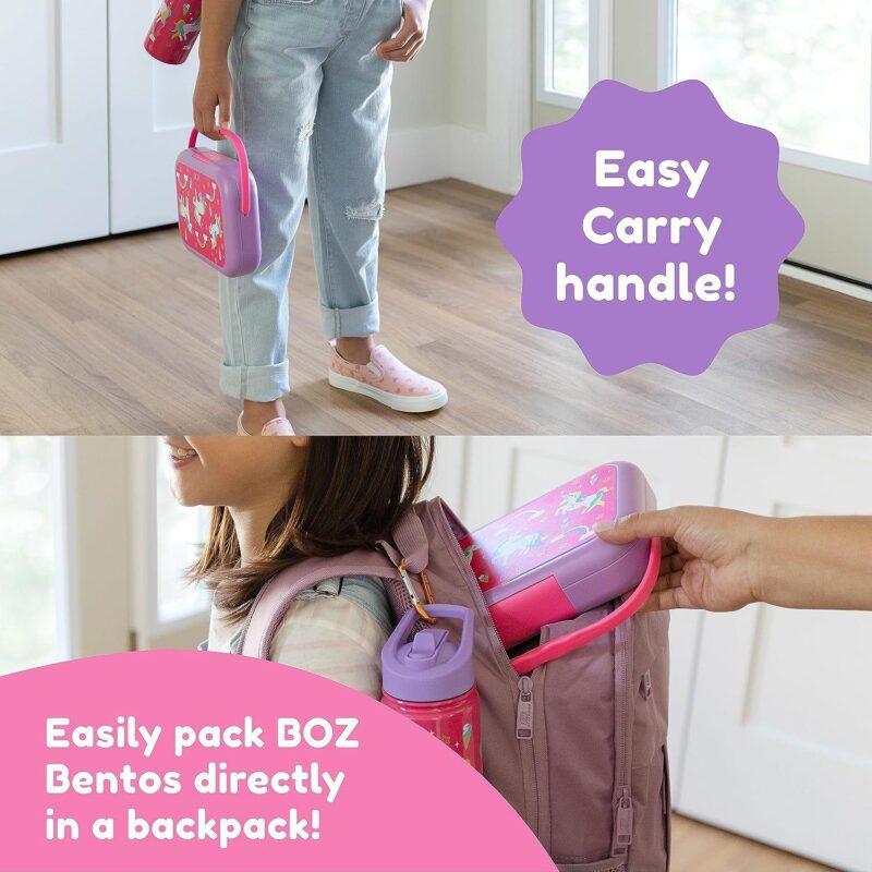 Boz Bento Box For Kids - Kids Bento Lunch Box Toddler Lunch Box For Daycare Leak Proof - Image 5