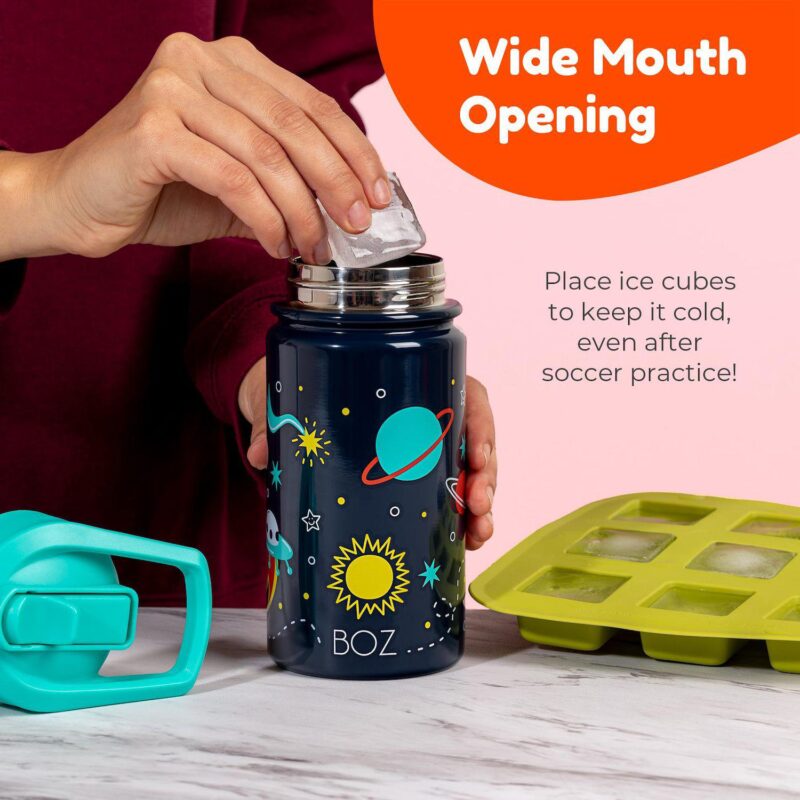 Boz Kids Stainless Steel Insulated Water Bottle With Straw Lid - Image 5