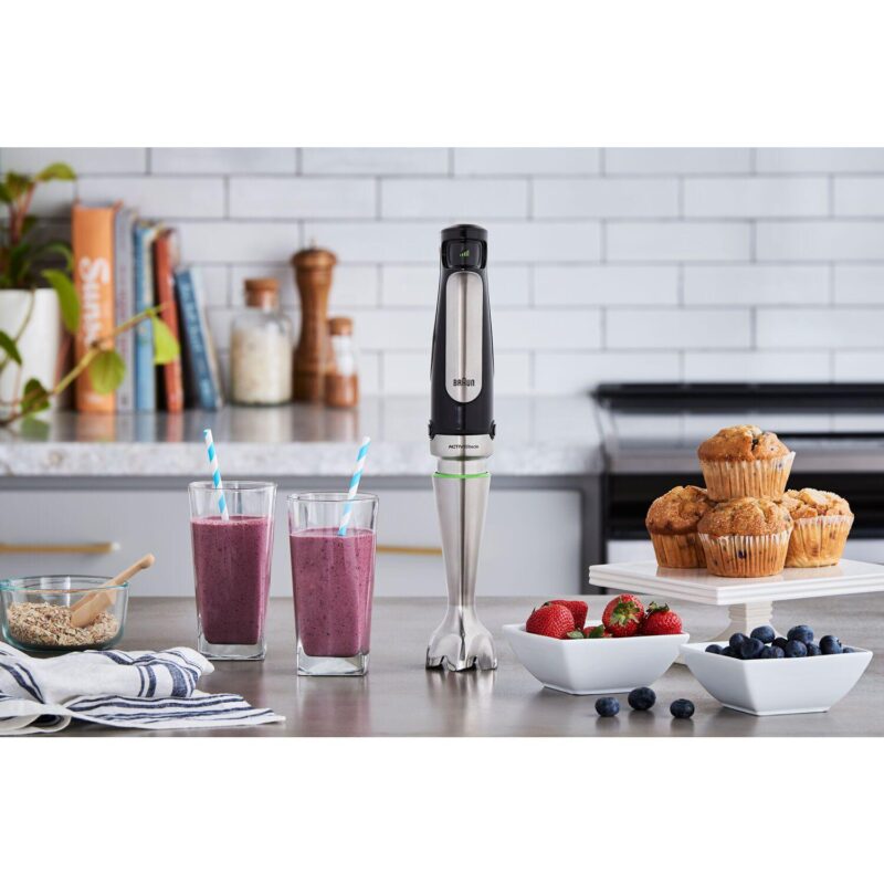 Braun MultiQuick 7 Smart-Speed Hand Blender with Whisk, Masher, and 6-Cup Food Processor - Image 4