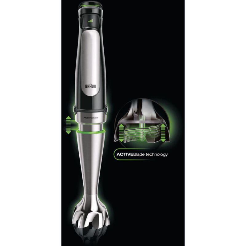 Braun MultiQuick 7 Smart-Speed Hand Blender with Whisk, Masher, and 6-Cup Food Processor - Image 2