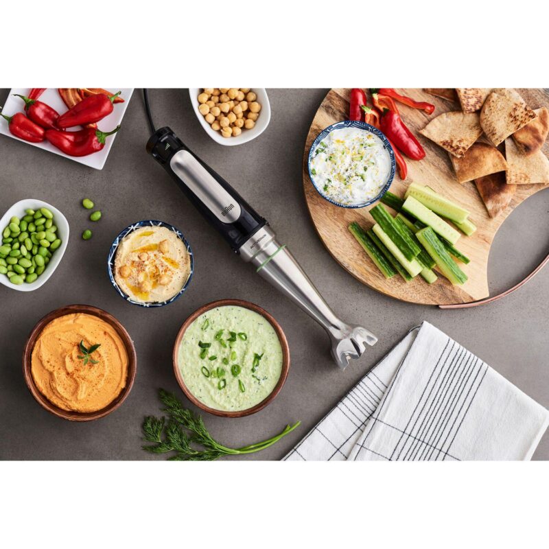 Braun MultiQuick 7 Smart-Speed Hand Blender with Whisk, Masher, and 6-Cup Food Processor - Image 6