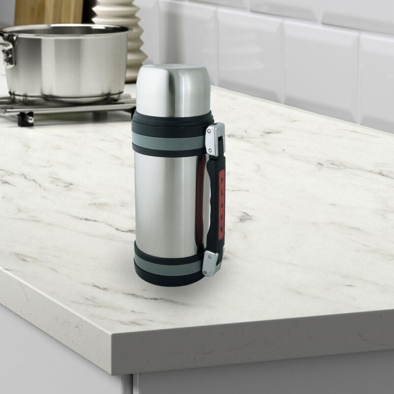 Brentwoo 1.2L Vacuum S/S Bottle With Handle - Image 2