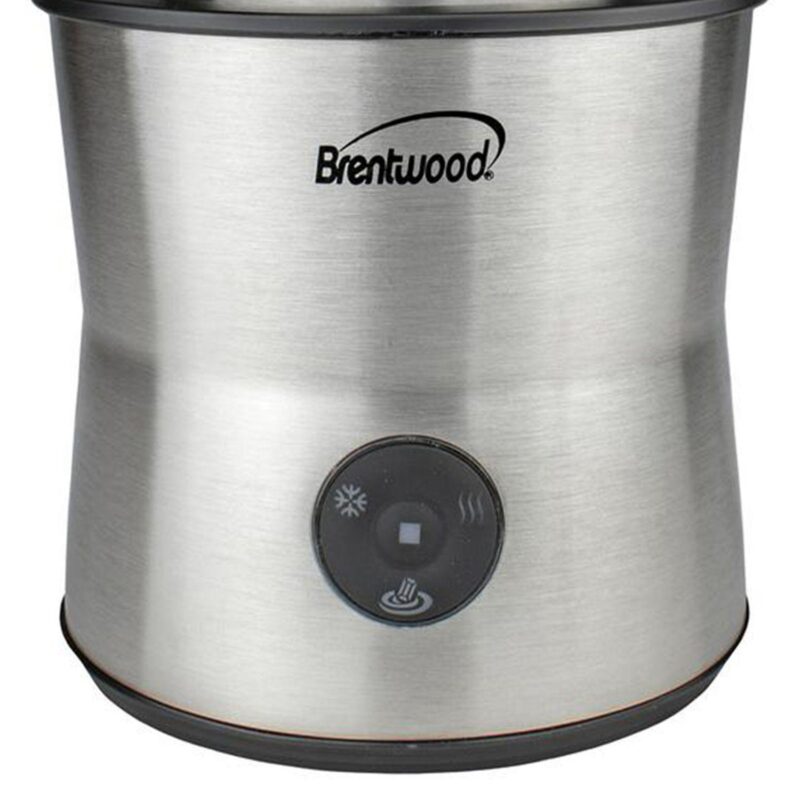 Brentwood 15 Ounce Cordless Electric Milk Frother, Warmer, and Hot Chocolate Maker in Stainless Steel - Image 2