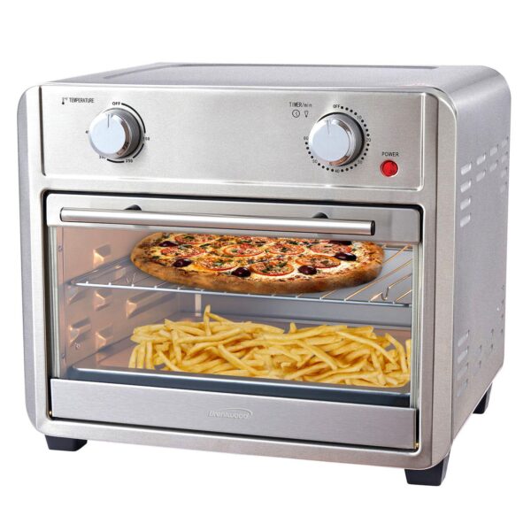 Brentwood 1700 Watt 24 Quart Convection Air Fryer Toaster Oven in Silver