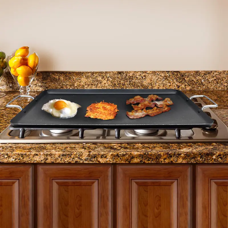 Brentwood 19x11.5 Inch Double Griddle - Image 4