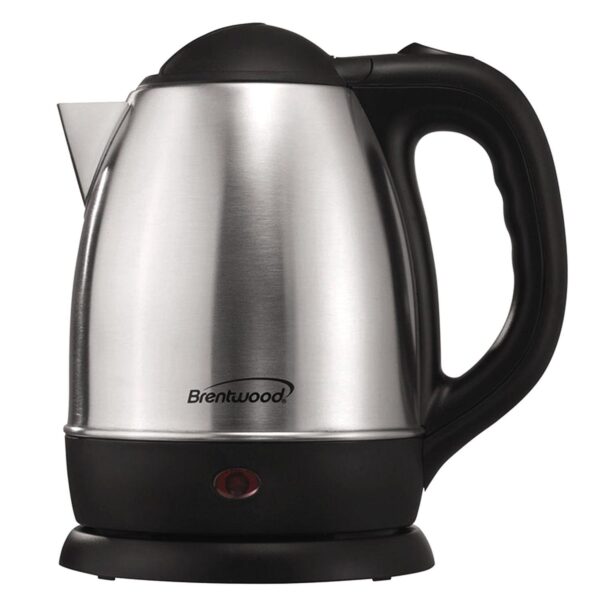 Brentwood 1.2 L Stainless Steel Electric Cordless Tea Kettle 1000W in Brushed Chrome