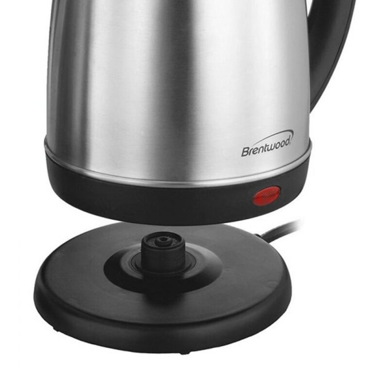 Brentwood 1.5 L Stainless Steel Electric Cordless Tea Kettle 1000W (Brushed) - Image 5
