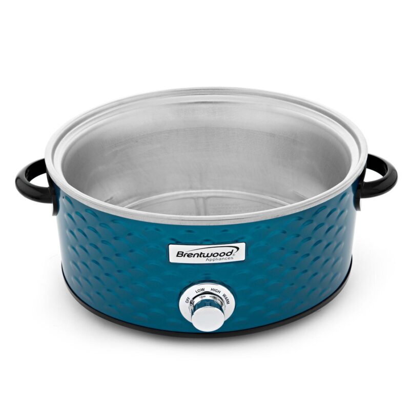 Brentwood 1.5 Quart Slow Cooker in Stainless Steel with 3 Settings - Image 5