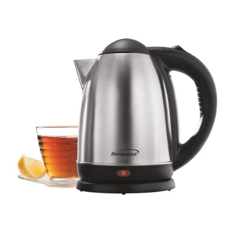 Brentwood 1.7 L Stainless Steel Electric Cordless Tea Kettle 1000W (Brushed) - Image 2