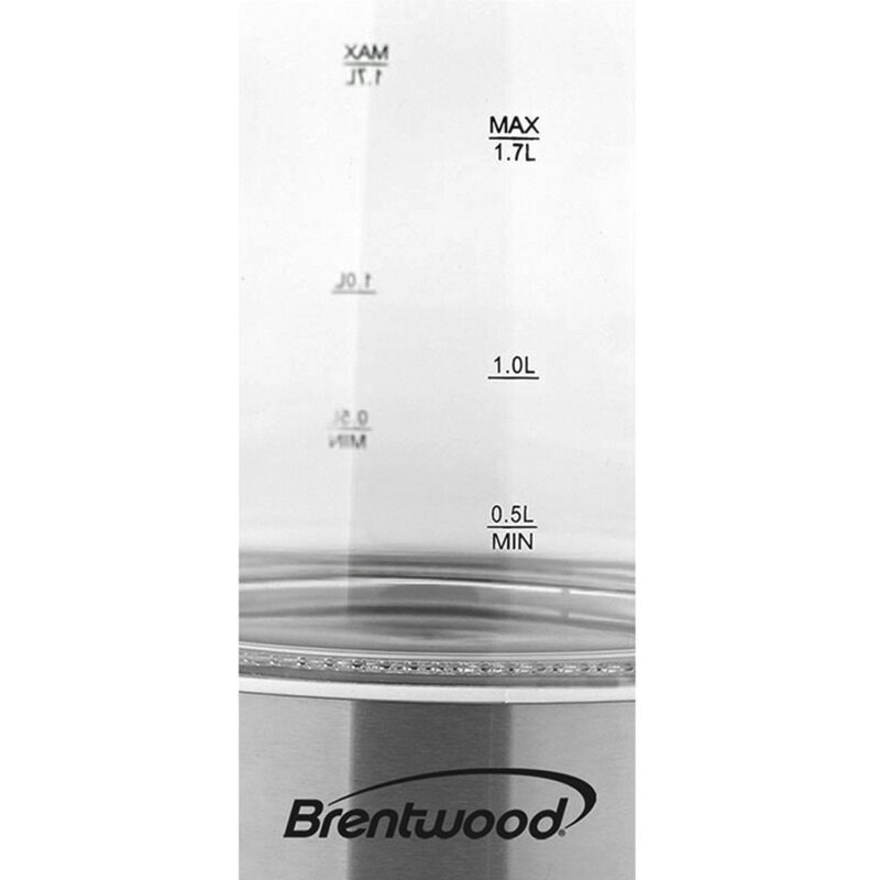 Brentwood 1.7l Tempered Glass Tea Kettle - Image 4
