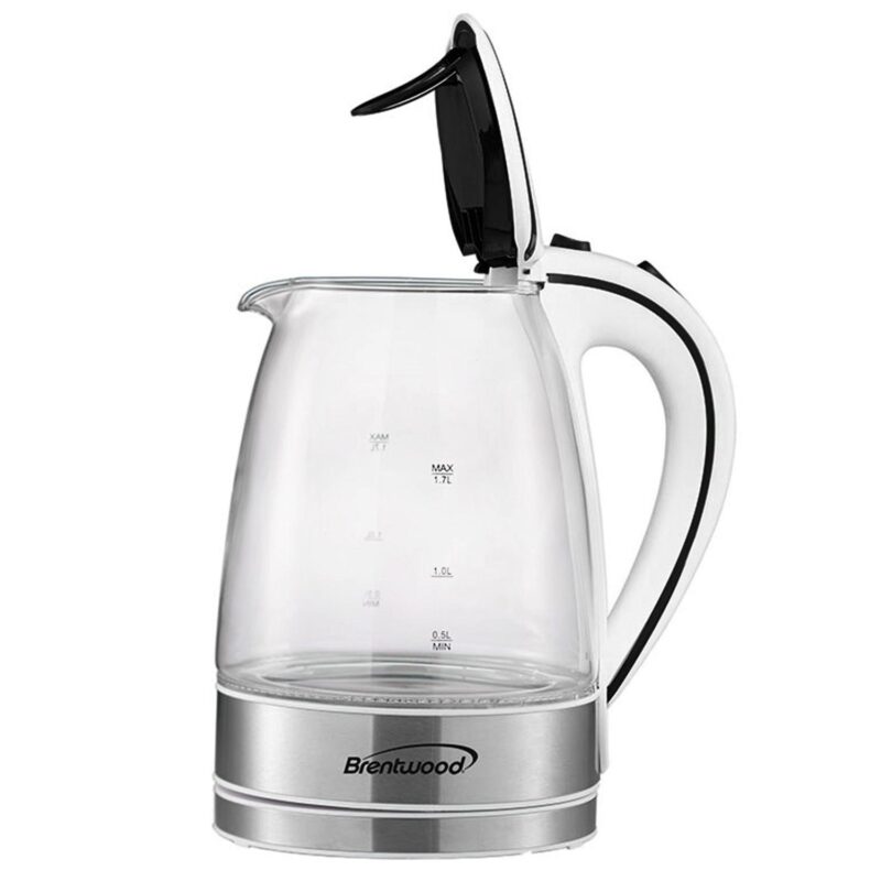 Brentwood 1.7l Tempered Glass Tea Kettle - Image 3