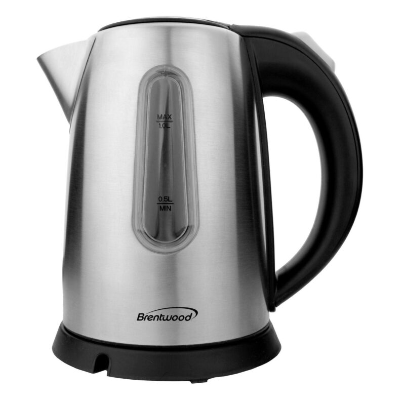 Brentwood 1 Liter Stainless Steel Cordless Electric Kettle - Image 5
