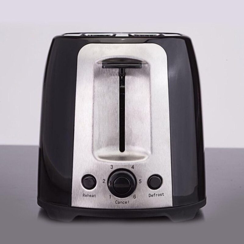 Brentwood 2 Slice Cool Touch Toaster in Black and Stainless Steel - Image 2