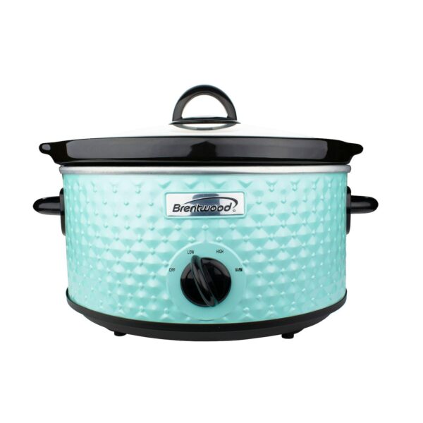 Brentwood 3.5 Quart Diamond Pattern Slow Cooker