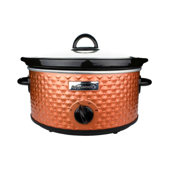 Brentwood 3.5 Quart Diamond Pattern Slow Cooker