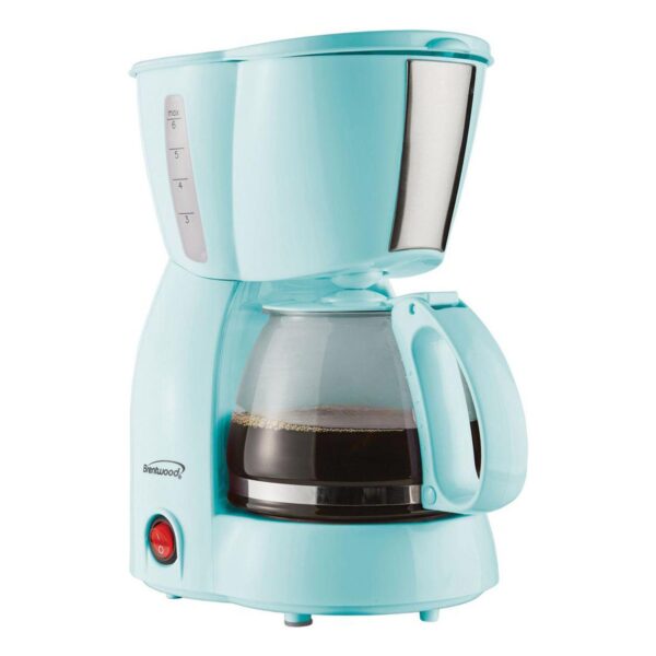 Brentwood 4 Cup 650 Watt Coffee Maker in Blue