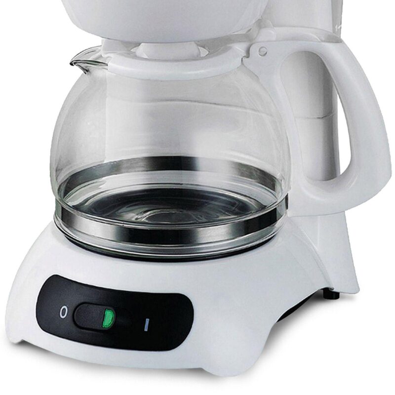 Brentwood 4 Cup Coffee Maker - White - Image 4