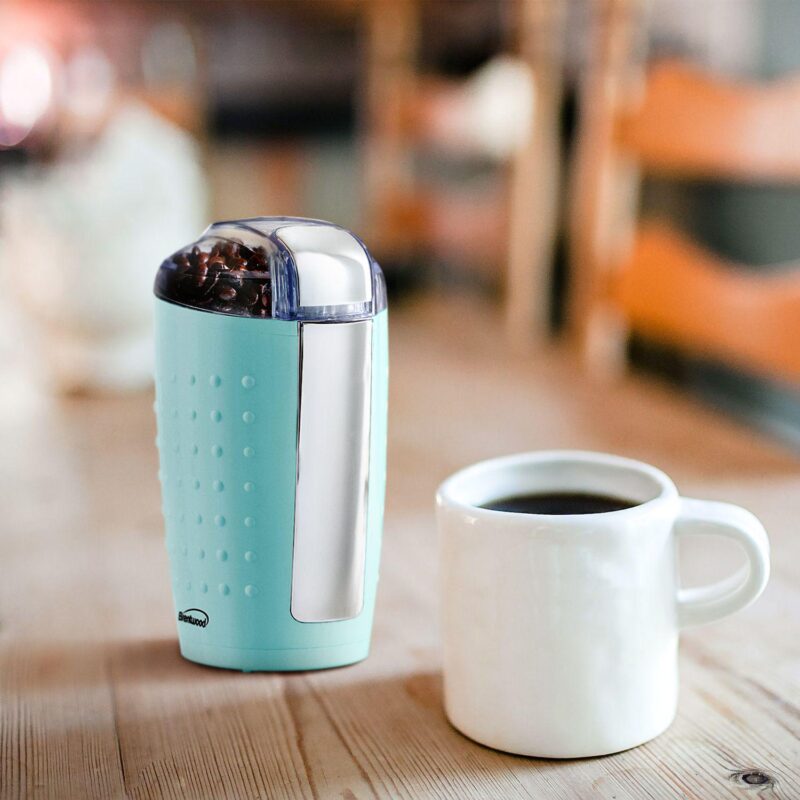 Brentwood 4 Ounce 150 Watt Coffee and Spice Grinder in Blue - Image 5