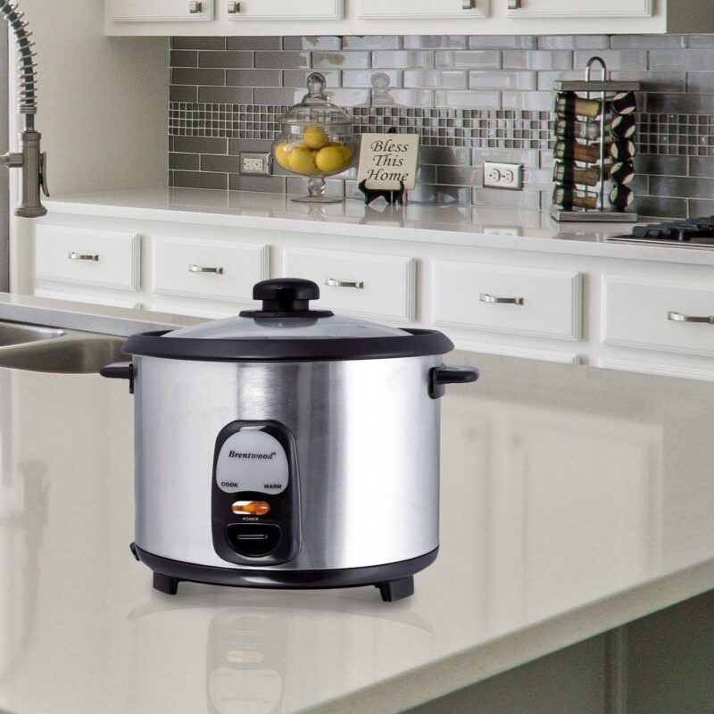 Brentwood 5 Cup Rice Cooker/Non-Stick with Steamer - Image 4