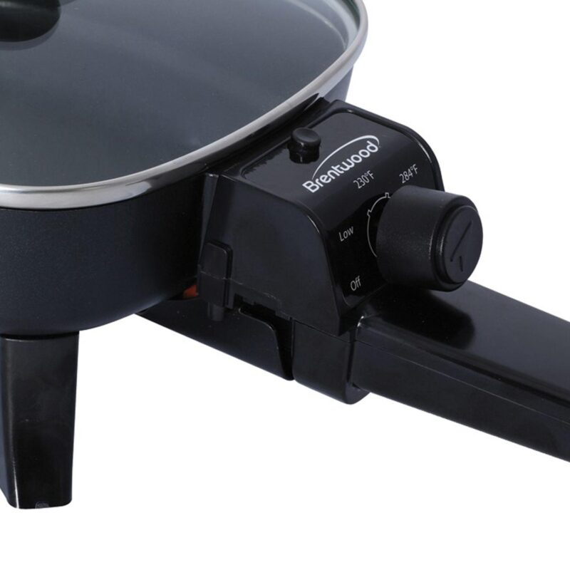 Brentwood 8 In. Electric Skillet with Glass Lid - Image 3