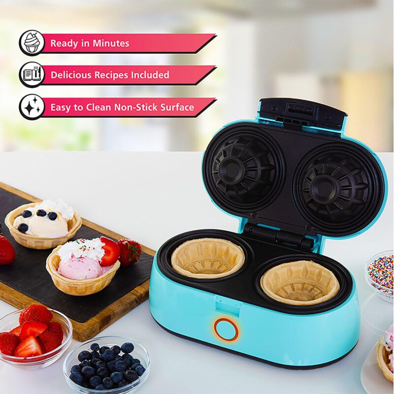 Brentwood Double 3.5 Inch Waffle Bowl Maker - Image 5