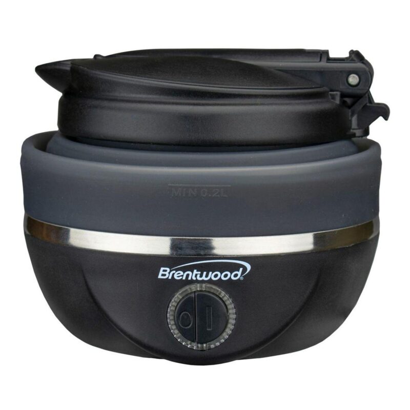Brentwood Dual Voltage 3.3 Cup Collapsible Travel Kettle in Black - Image 3