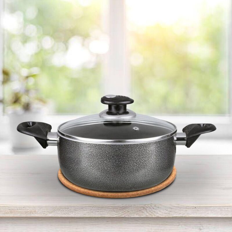 Brentwood Dutch Oven Aluminum Non-Stick 8.5 Qt-Gray - Image 4