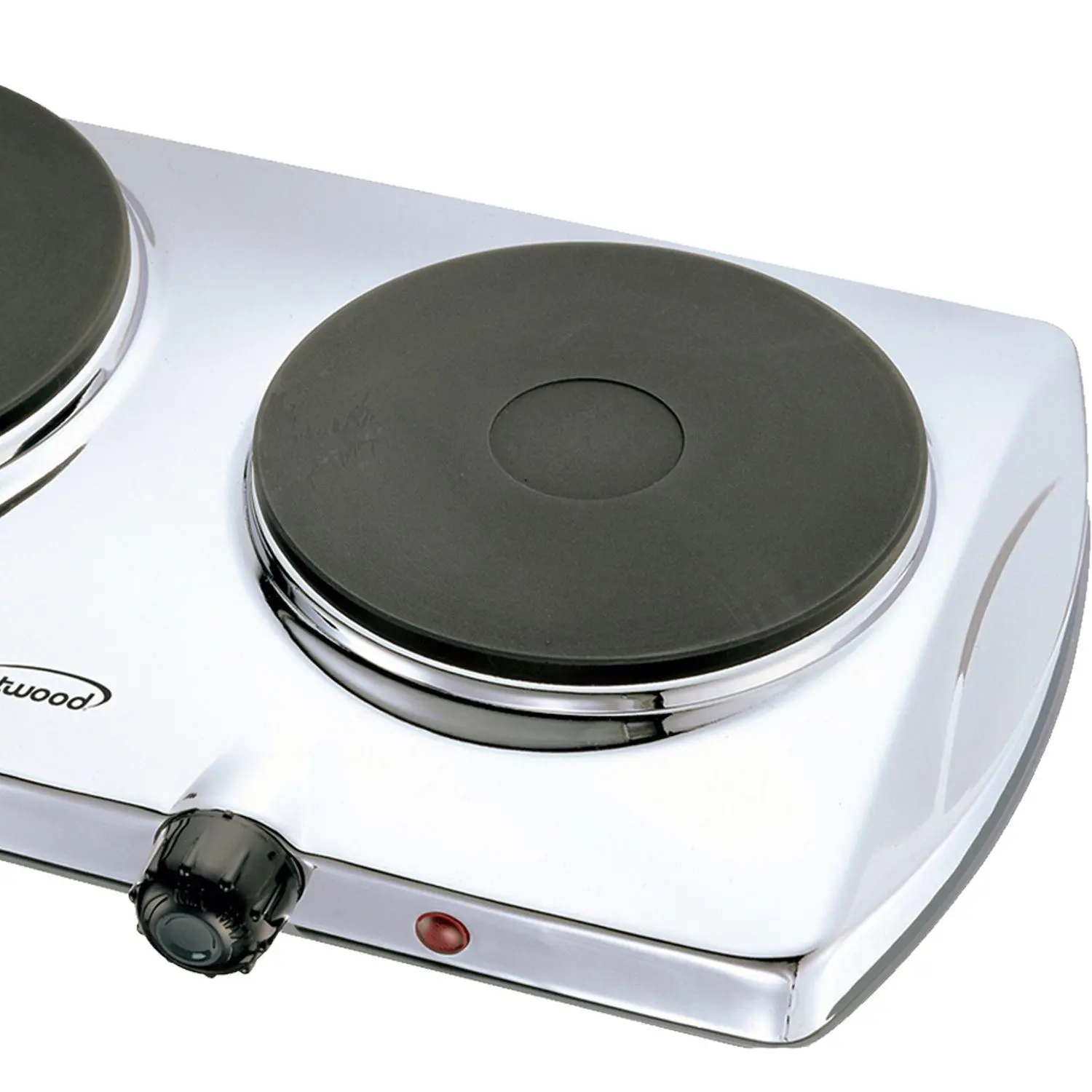 Brentwood Electric 1440W Double Hotplate in Chrome 5 Brentwood Electric 1440W Double Hotplate in Chrome - Image 5