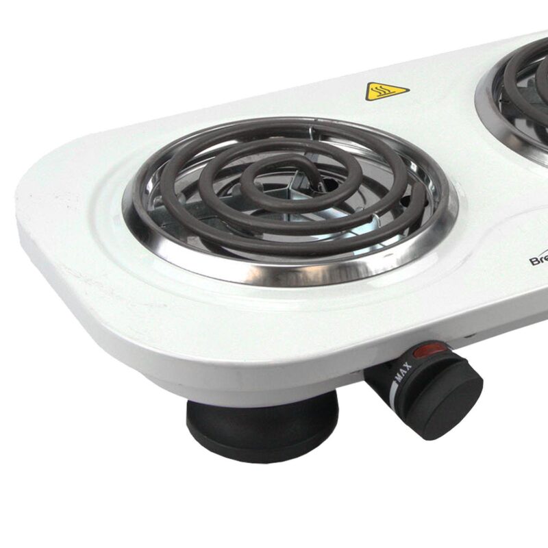 Brentwood Electric 1500W Double Burner - White - Image 5