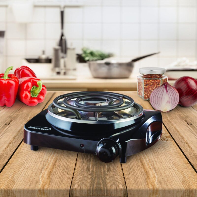 Brentwood Electric 1000 W Single Burner - Black - Image 5