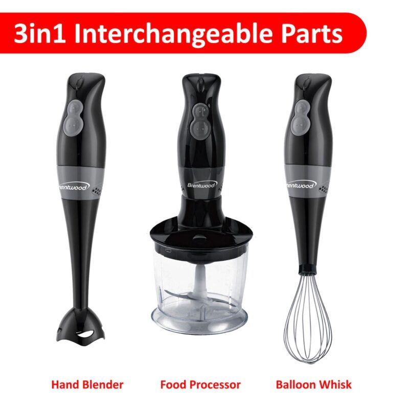 Brentwood Hb-38bk 2 Speed Hand Blender with Balloon Whisk - Image 2