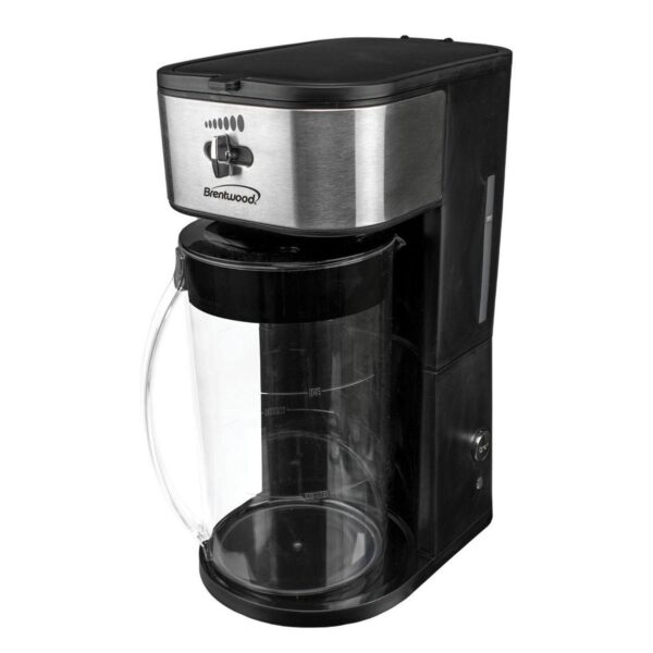 Brentwood Iced Tea and Coffee Maker in Black with 64 Ounce Pitcher