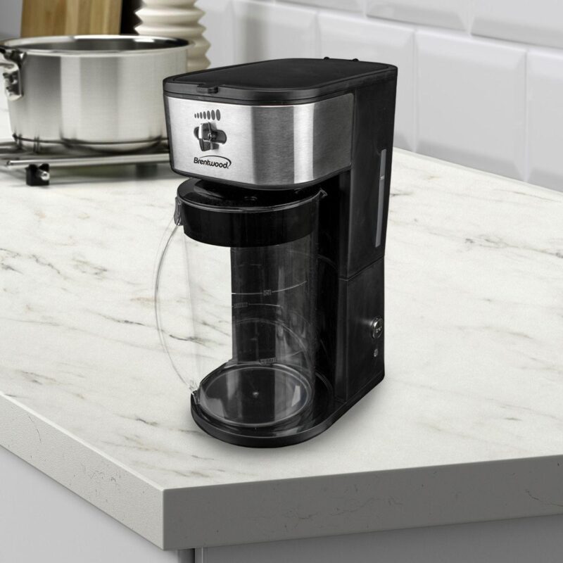 Brentwood Iced Tea and Coffee Maker in Black with 64 Ounce Pitcher - Image 2