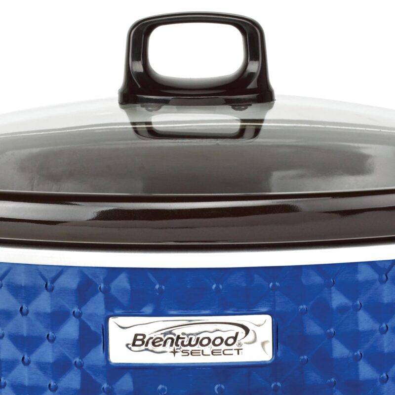 Brentwood Select SC-157N 7-Qt. Slow Cooker (Blue) - Image 2